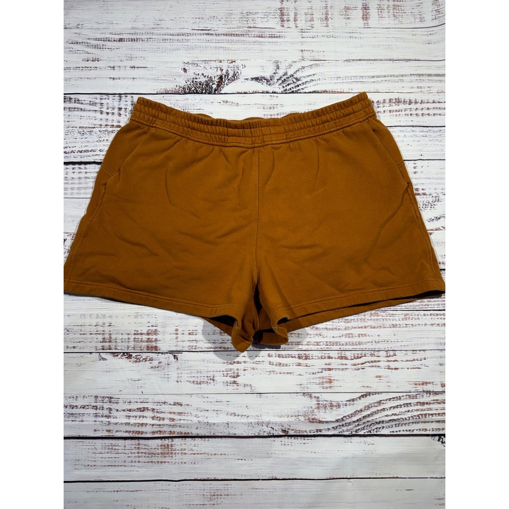 Lululemon Scuba High-Rise Short 3 Copper Brown Fleece Lounge Shorts Size 16